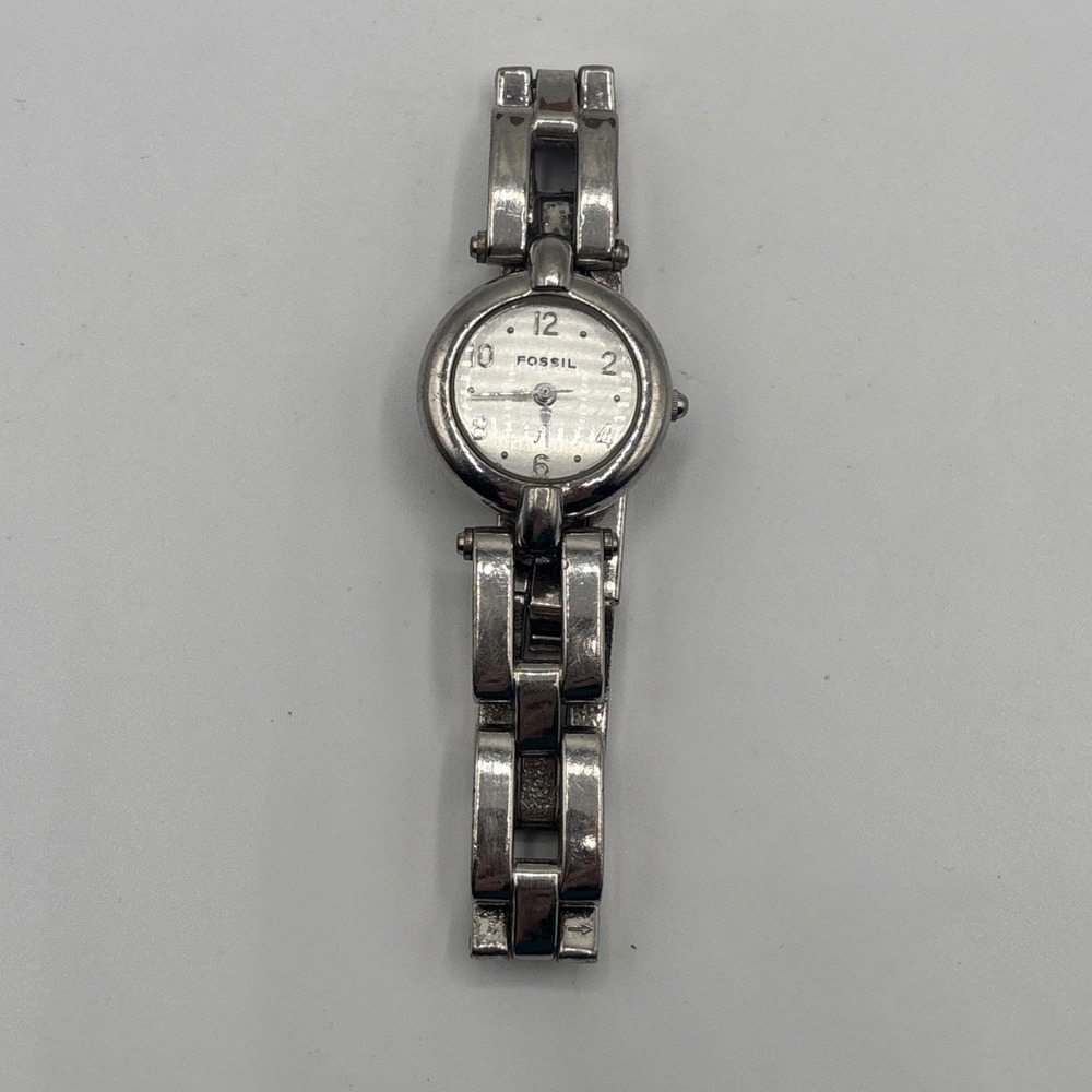 Fossil F2 Women's Watch Silver Link Band Es-8875